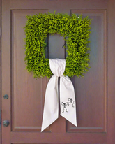 Halloween Skeleton Wreath Sash